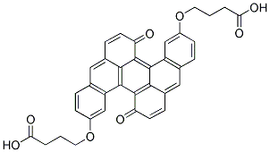 2,10-BIS(3-CARBOXYPROPYLOXY)DIBENZO[A,J]PERYLENE-8,16-DIONE Struktur