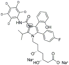 O-HYDROXY ATORVASTATIN, PHENYL-D5, DISODIUM SALT Struktur