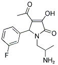 4-ACETYL-1-(2-AMINOPROPYL)-5-(3-FLUOROPHENYL)-3-HYDROXY-1,5-DIHYDRO-2H-PYRROL-2-ONE Struktur