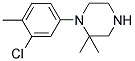 1-(3-CHLORO-4-METHYLPHENYL)-2,2-DIMETHYLPIPERAZINE Struktur