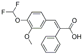 3-(4-DIFLUOROMETHOXY-3-METHOXY-PHENYL)-2-PHENYL-ACRYLIC ACID Struktur