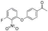 1-[4-(3-FLUORO-2-NITRO-PHENOXY)-PHENYL]-ETHANONE Struktur