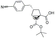 BOC-(R)-GAMMA-(4-CYANOBENZYL)-L-PROLINE Struktur