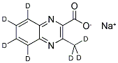 3-METHYLQUINOXALINE-2-CARBOXYLIC ACID SODIUM SALT D7 Struktur