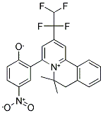 2-[6,6-DIMETHYL-2-(1,1,2,2-TETRAFLUOROETHYL)-6,7-DIHYDROPYRIDO[2,1-A]ISOQUINOLINIUM-4-YL]-4-NITROBENZENOLATE Struktur