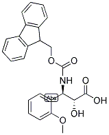 N-FMOC-3-(R)-AMINO-2-(R)-HYDROXY-3-(2-METHOXY-PHENYL)-PROPIONIC ACID Struktur