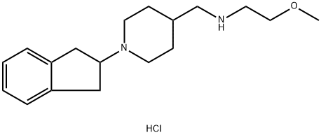 N-([1-(2,3-DIHYDRO-1H-INDEN-2-YL)PIPERIDIN-4-YL]-METHYL)-2-METHOXYETHANAMINE DIHYDROCHLORIDE Struktur