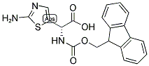 FMOC-(2S)-GLY-2-[5-(2-N-AMINO)THIAZOYL] Struktur