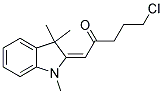 5-CHLORO-1-(1,3,3-TRIMETHYL-1,3-DIHYDRO-INDOL-2-YLIDENE)-PENTAN-2-ONE Struktur