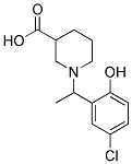 1-[1-(5-CHLORO-2-HYDROXY-PHENYL)-ETHYL]-PIPERIDINE-3-CARBOXYLIC ACID Struktur