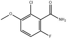 2-CHLORO-6-FLUORO-3-METHOXYBENZAMIDE Struktur