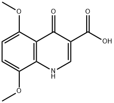 5,8-DIMETHOXY-4-OXO-1,4-DIHYDRO-QUINOLINE-3-CARBOXYLIC ACID Struktur