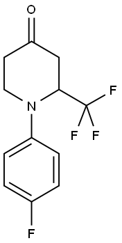 1-N-(4'-FLUOROPHENYL)-2-(TRIFLUOROMETHYL)PIPERIDIN-4-ONE Struktur