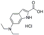 6-(DIETHYLAMINO)-1H-INDOLE-2-CARBOXYLIC ACID HYDROCHLORIDE Struktur