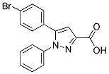 5-(4-BROMOPHENYL)-1-PHENYL-1H-PYRAZOLE-3-CARBOXYLIC ACID Struktur