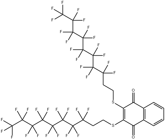 2,3-BIS(1H,1H,2H,2H-PERFLUORODECYLTHIO)-1,4-NAPHTHOQUINONE Struktur