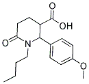 1-BUTYL-2-(4-METHOXYPHENYL)-6-OXOPIPERIDINE-3-CARBOXYLIC ACID Struktur