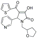 3-HYDROXY-5-PYRIDIN-3-YL-1-(TETRAHYDROFURAN-2-YLMETHYL)-4-(THIEN-2-YLCARBONYL)-1,5-DIHYDRO-2H-PYRROL-2-ONE Struktur