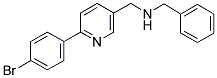 N-BENZYL-1-[6-(4-BROMOPHENYL)PYRIDIN-3-YL]METHANAMINE Struktur