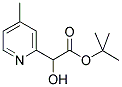 4-METHYL-2-PYRIDINEGLYCOLIC ACID TERT-BUTYL ESTER Struktur