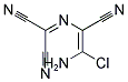 2-([(E)-2-AMINO-2-CHLORO-1-CYANOETHENYL]IMINO)MALONONITRILE Struktur