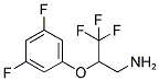 2-(3,5-DIFLUORO-PHENOXY)-3,3,3-TRIFLUORO-PROPYLAMINE Struktur