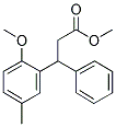 3-(2-METHOXY-5-METHYLPHENYL)-3-PHENYLPROPANOIC ACID METHYL ESTER Struktur