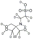 N-TRIS(HYDROXYMETHYL)METHYL-2-AMINOETHANESULFONIC ACID-D15 Struktur