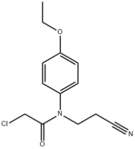 2-CHLORO-N-(2-CYANOETHYL)-N-(4-ETHOXYPHENYL)ACETAMIDE Struktur