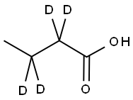 BUTYRIC-2,2,3,3-D4 ACID Struktur