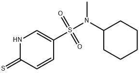 N-CYCLOHEXYL-6-MERCAPTO-N-METHYLPYRIDINE-3-SULFONAMIDE Struktur