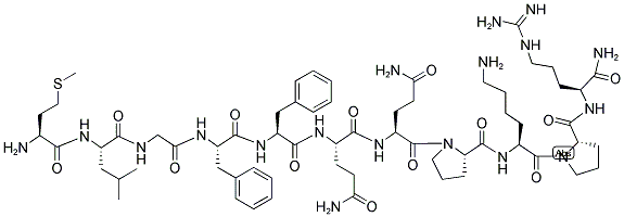 MET-LEU-GLY-PHE-PHE-GLN-GLN-PRO-LYS-PRO-ARG-NH2 Struktur