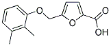 5-[(2,3-DIMETHYLPHENOXY)METHYL]-2-FUROIC ACID Struktur