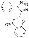 2-[[(1-PHENYL-1H-TETRAZOL-5-YL)METHYL]THIO]BENZOIC ACID Struktur