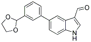 5-[3-(1,3-DIOXOLAN-2-YL)PHENYL]-1H-INDOLE-3- CARBALDEHYDE Struktur