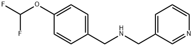 1-[4-(DIFLUOROMETHOXY)PHENYL]-N-(PYRIDIN-3-YLMETHYL)METHANAMINE Struktur