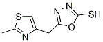 5-[(2-METHYL-1,3-THIAZOL-4-YL)METHYL]-1,3,4-OXADIAZOLE-2-THIOL Struktur