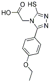 [3-(4-ETHOXYPHENYL)-5-MERCAPTO-4H-1,2,4-TRIAZOL-4-YL]ACETIC ACID Struktur