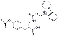 (R)-2-[(9H-FLUOREN-9-YLMETHOXYCARBONYLAMINO)-METHYL]-3-(4-TRIFLUOROMETHOXY-PHENYL)-PROPIONIC ACID Struktur