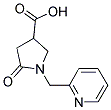 5-OXO-1-(2-PYRIDINYLMETHYL)-3-PYRROLIDINECARBOXYLIC ACID Struktur