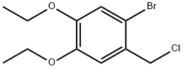 1-BROMO-2-(CHLOROMETHYL)-4,5-DIETHOXYBENZENE Struktur