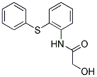 2-HYDROXY-N-[2-(PHENYLTHIO)PHENYL]ACETAMIDE Struktur