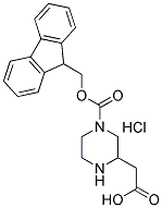 4-FMOC-2-PIPERAZINEACETIC ACID HCL Struktur