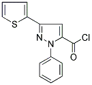 2-PHENYL-5-THIOPHEN-2-YL-2H-PYRAZOLE-3-CARBONYL CHLORIDE Struktur