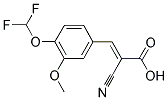 2-CYANO-3-(4-DIFLUOROMETHOXY-3-METHOXY-PHENYL)-ACRYLIC ACID Struktur