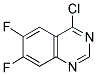 4-CHLORO-6,7-DIFLUORO-QUINAZOLINE Struktur