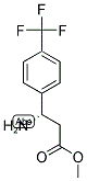 (S)-3-AMINO-3-(4-TRIFLUOROMETHYL-PHENYL)-PROPIONIC ACID METHYL ESTER Struktur