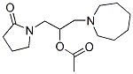 2-AZEPAN-1-YL-1-[(2-OXOPYRROLIDIN-1-YL)METHYL]ETHYL ACETATE Struktur