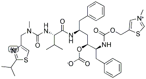 N-METHYLRITONAVIR BICARBONATE Struktur