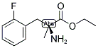 (S)-2-AMINO-3-(2-FLUORO-PHENYL)-2-METHYL-PROPIONIC ACID ETHYL ESTER Struktur